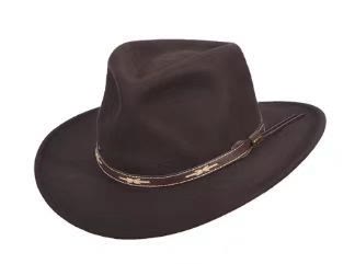Herren-Zylinder im Western-Cowboy-Stil aus Wolle - Kaffee - Verstellbar (22 1/2"-23 1/4") - image 4