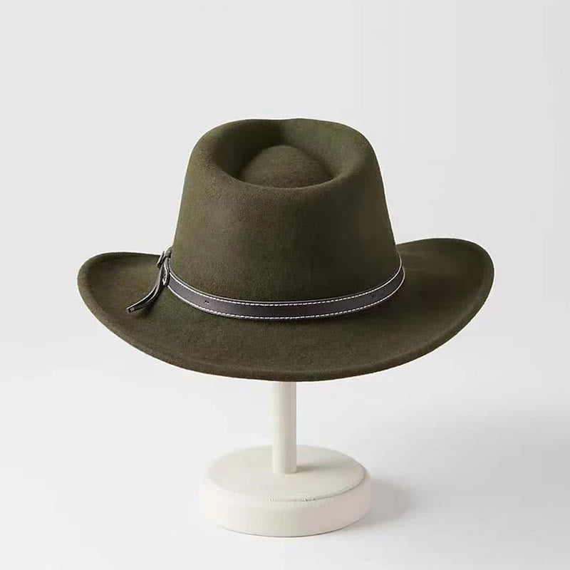 Herren-Zylinder im Western-Cowboy-Stil aus Wolle - image 2