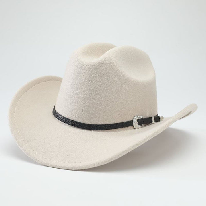 Retro-Zylinder im klassischen Western-Stil mit breiter Krempe - Beige - M (22"-22 7/8") - image 1