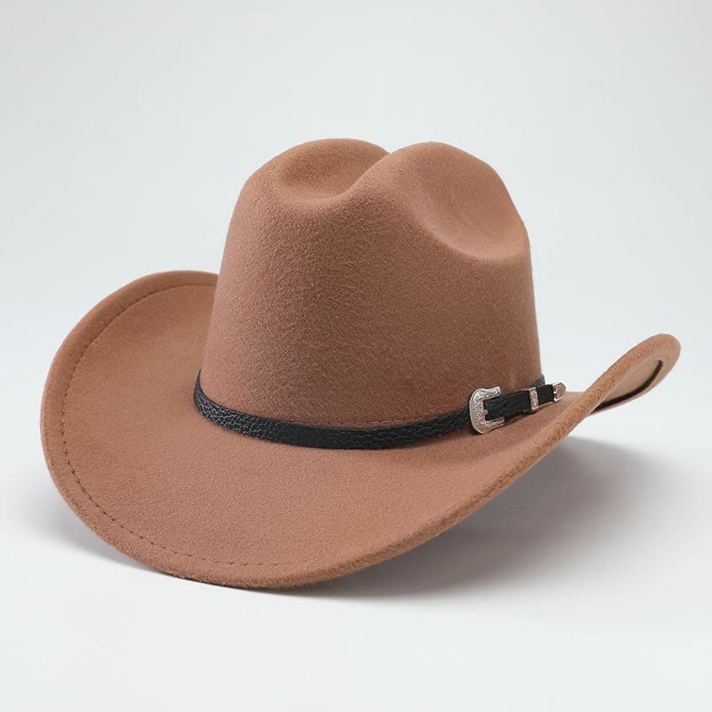 Retro-Zylinder im klassischen Western-Stil mit breiter Krempe - Braun - M (22"-22 7/8") - image 2
