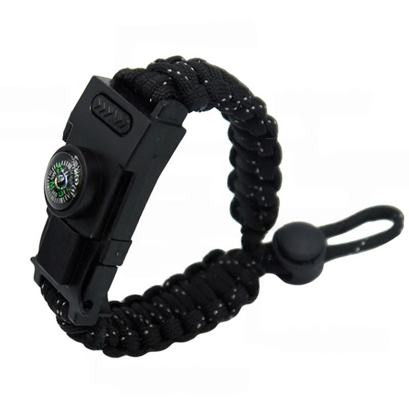 Multifunktionales Outdoor-Überlebensarmband mit LED-Paracord - Einziehbare schwarze und reflektierende Linie - image 20