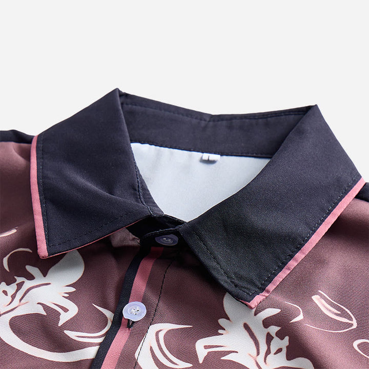 Herren-Kurzarmhemd im Western-Stil mit Print und Knopfleiste - image 16