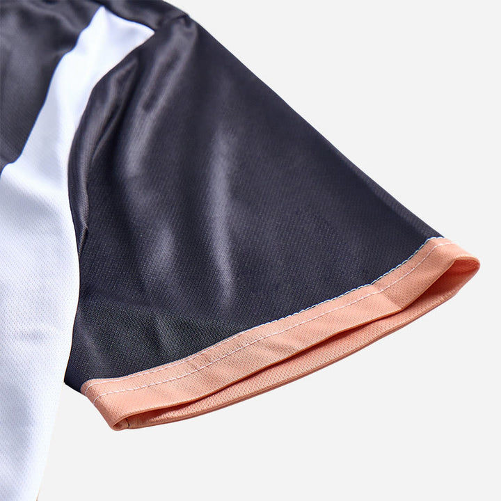 Herren-Polohemd im Vintage-Stil mit vertikalen Streifen und kurzen Ärmeln - image 26