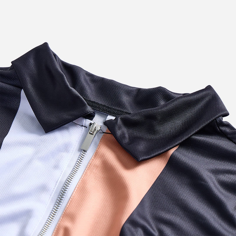 Herren-Polohemd im Vintage-Stil mit vertikalen Streifen und kurzen Ärmeln - image 29