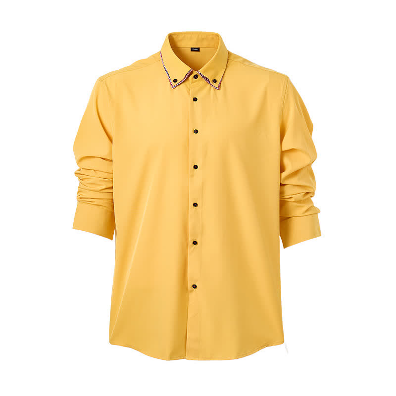 Elegantes Herren-Hemd mit Vichy-Karo und kontrastierendem Doppelkragen - image 11