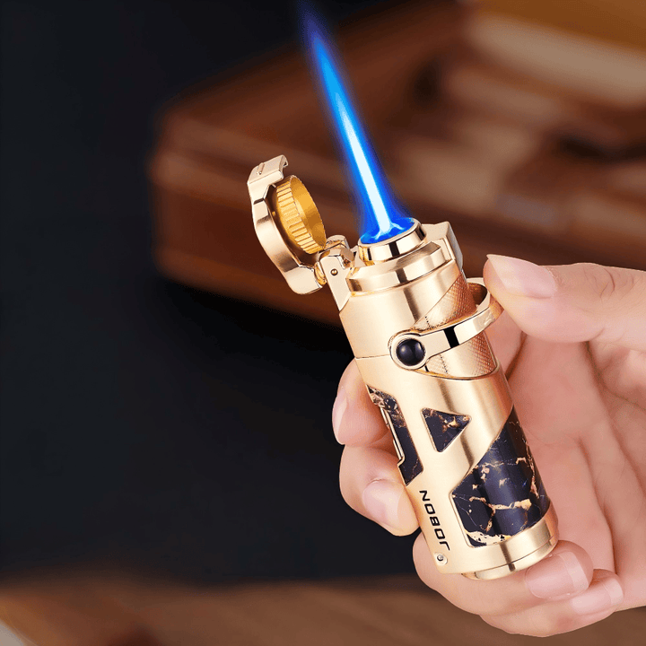 Premium Windproof Blue Flame Butan Zigarrenfeuerzeug - image 6