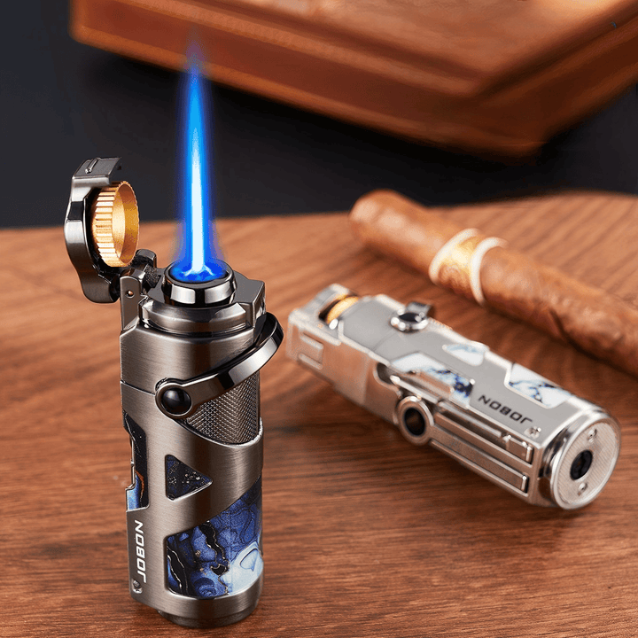 Premium Windproof Blue Flame Butan Zigarrenfeuerzeug - image 8