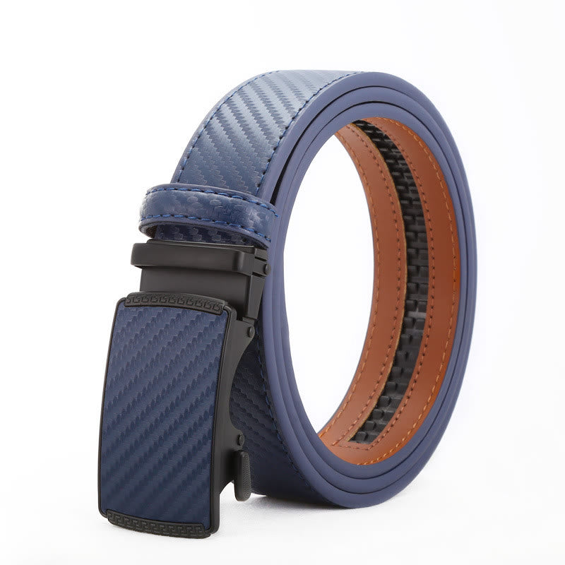 Eleganter Herren-Businessgürtel aus Aluminiumlegierung mit automatischer Schnalle - Blau - 42 - image 6