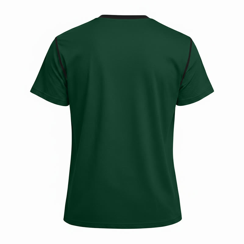 Herren-Poloshirt mit Rundhalsausschnitt und Kontrastnähten, Kurzarm - image 20