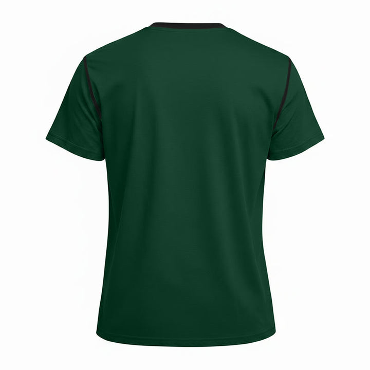Herren-Poloshirt mit Rundhalsausschnitt und Kontrastnähten, Kurzarm - image 20