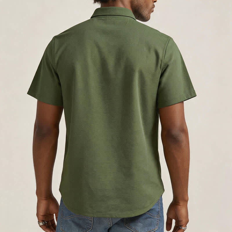 Herren-Westernhemd im Vintage-Stil mit Navajo-inspiriertem Print und zweifarbiger Gestaltung - image 2