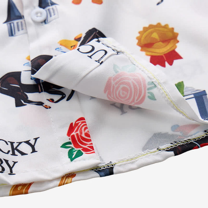 Herrenhemd mit Westernmotiven und Run For The Roses-Print - image 7