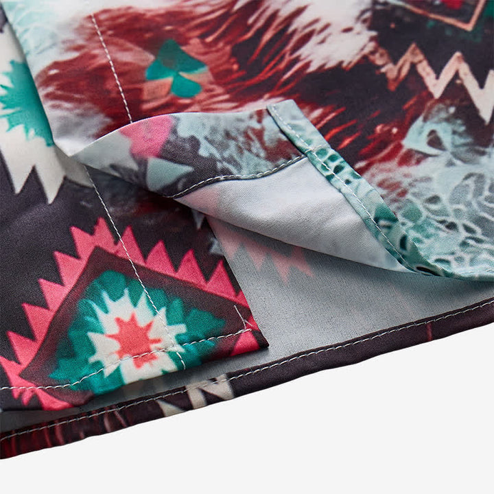 Westernhemd für Herren mit Longhorn-Schädel-Tribal-Print - image 7