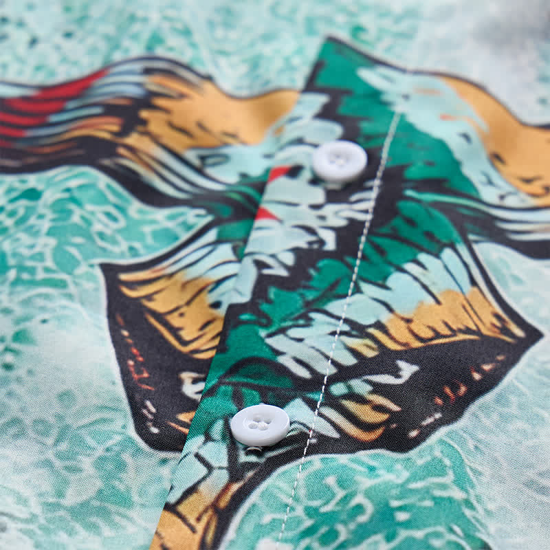 Westernhemd für Herren mit Longhorn-Schädel-Tribal-Print - image 5