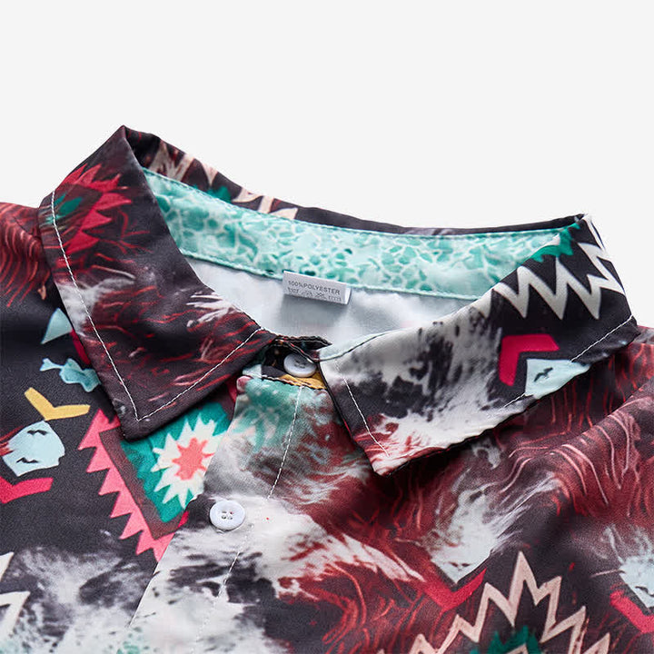 Westernhemd für Herren mit Longhorn-Schädel-Tribal-Print - image 4