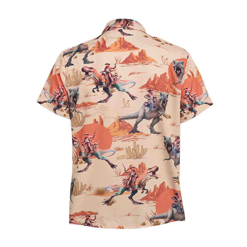 Herrenhemd mit Wildwest-Dinosaurier-Aufdruck - image 10