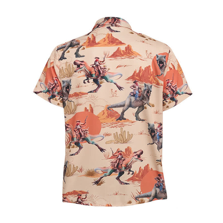 Herrenhemd mit Wildwest-Dinosaurier-Aufdruck - image 10