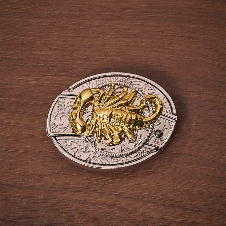 Silberner und goldener gotischer Skorpion-DIY-Klappmessergürtel mit Schnalle - image 9