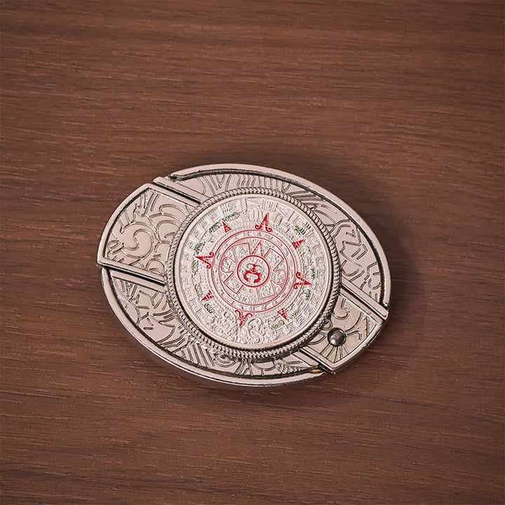 Azteken-Maya-Kalender DIY Verstecktes Klappmesser Schnalle Ledergürtel - image 9