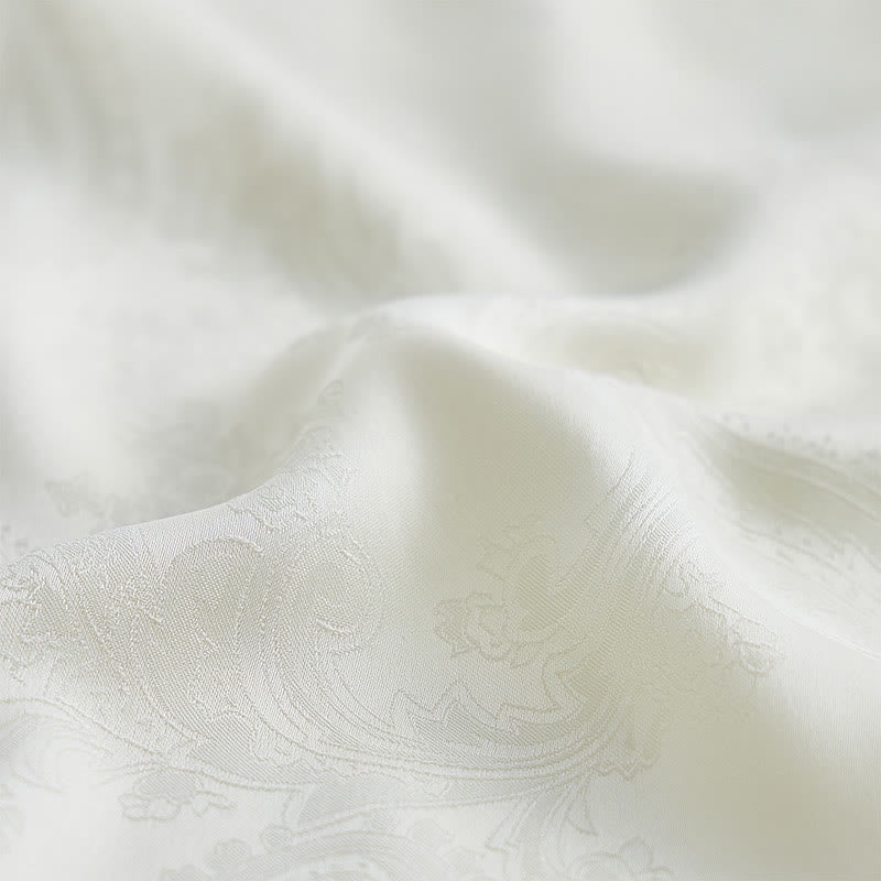 Britisches Retro-Hochzeitshemd für Herren aus Satin mit Paisley-Jacquardmuster - image 21