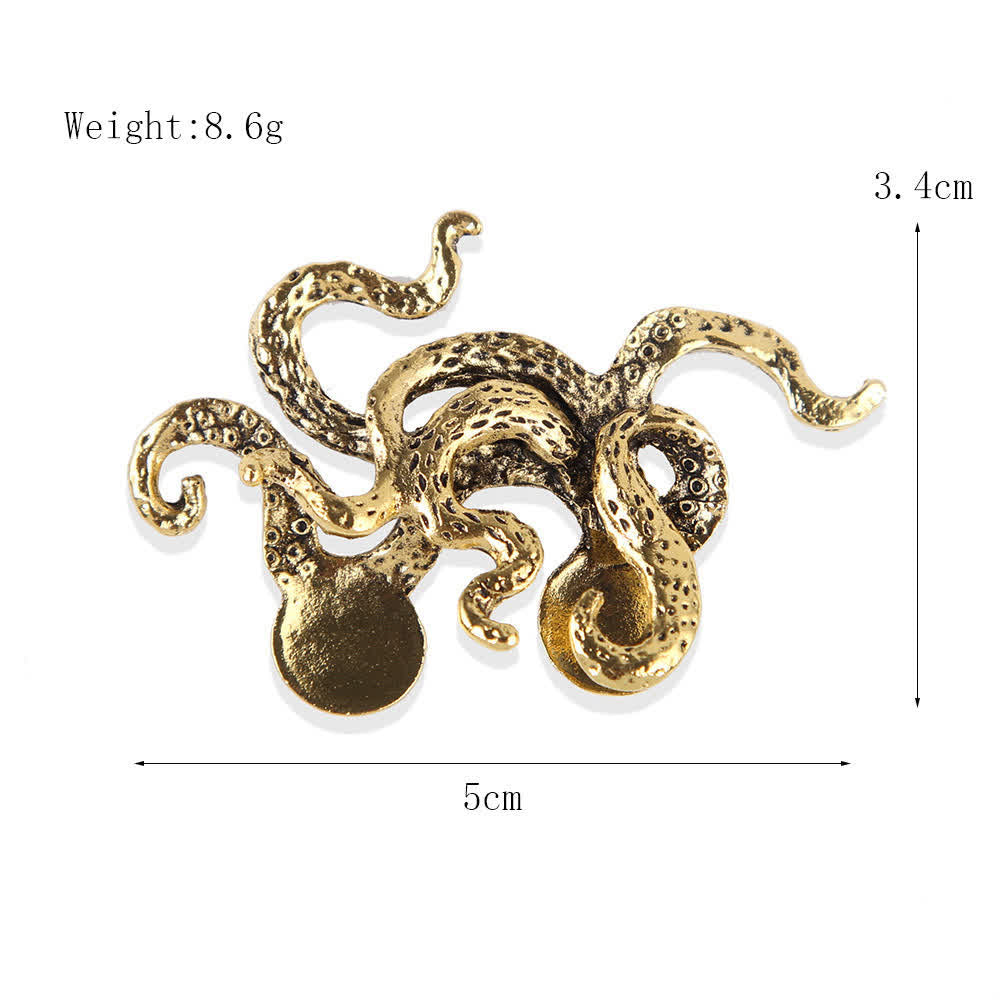 Einstecktuchhalter mit gotischem Oktopus-Tentakelmotiv - image 6
