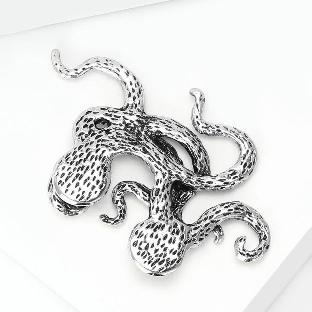 Einstecktuchhalter mit gotischem Oktopus-Tentakelmotiv - image 4