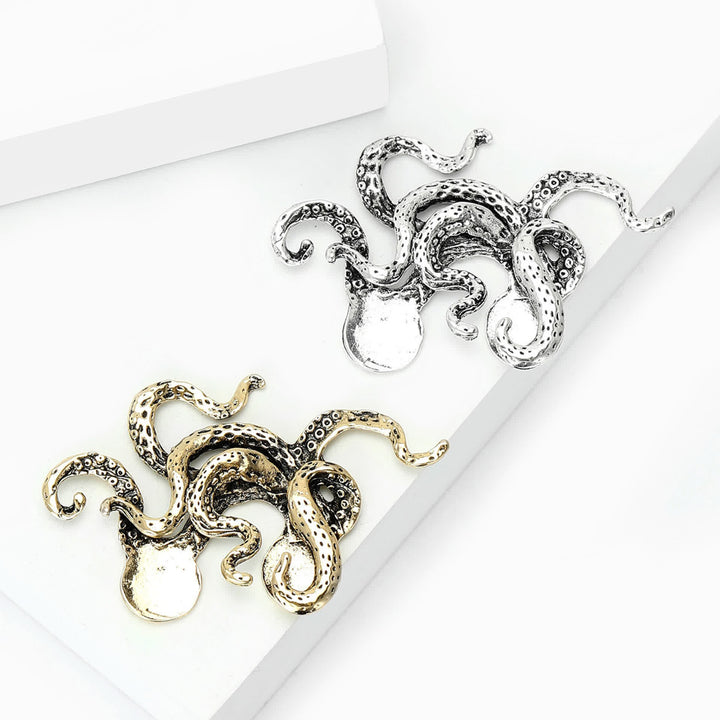 Einstecktuchhalter mit gotischem Oktopus-Tentakelmotiv - image 2