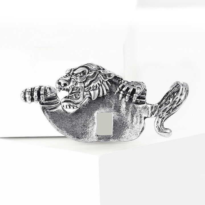 Einstecktuchhalter mit wildem Tigermotiv - image 3