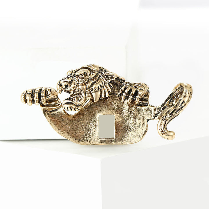 Einstecktuchhalter mit wildem Tigermotiv - image 9