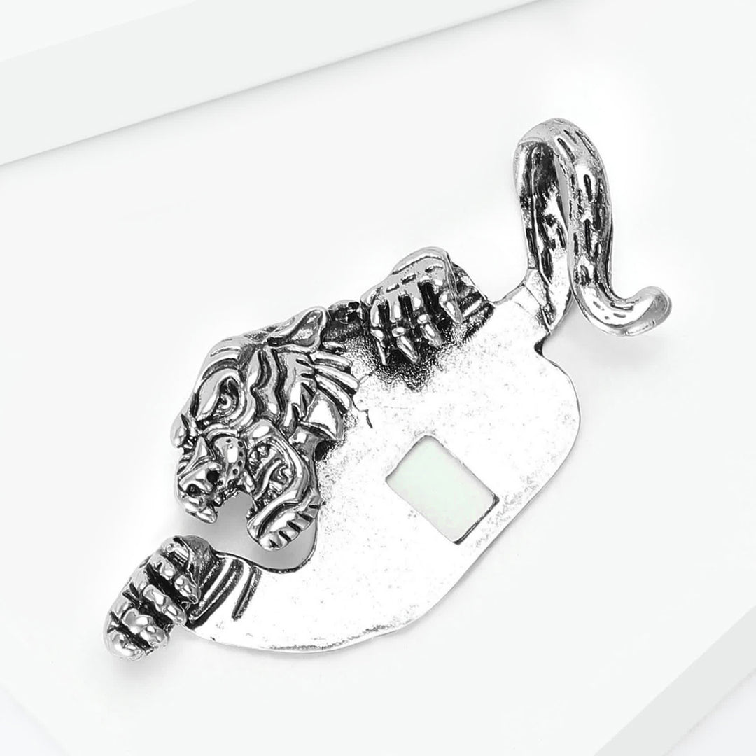 Einstecktuchhalter mit wildem Tigermotiv - image 4