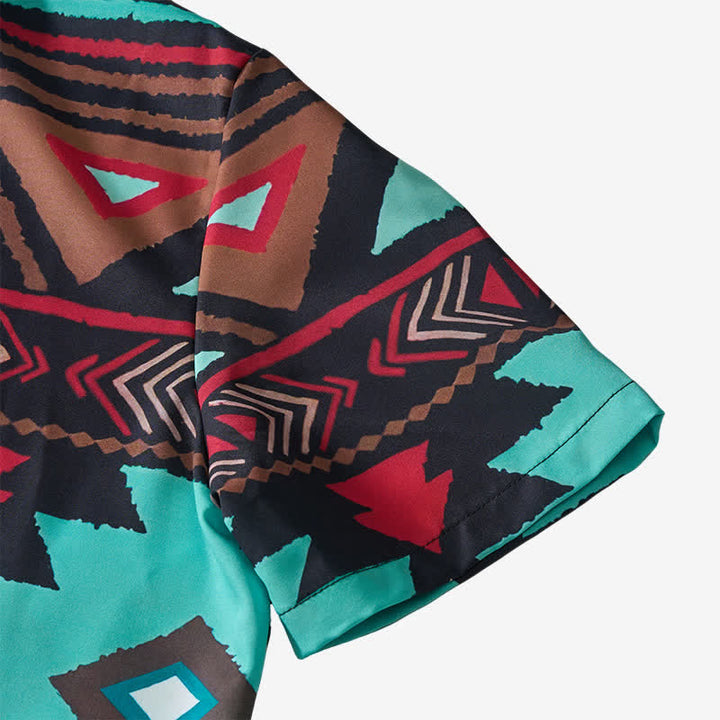 Herren-Retro-Westernhemd mit aztekischem geometrischem Print im Südwest-Stil - image 8