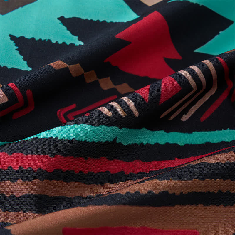 Herren-Retro-Westernhemd mit aztekischem geometrischem Print im Südwest-Stil - image 6