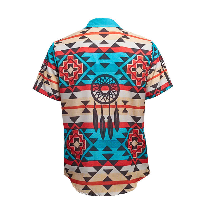 Herrenhemd mit Southwestern-Traumfänger-Aztekenmuster - image 9