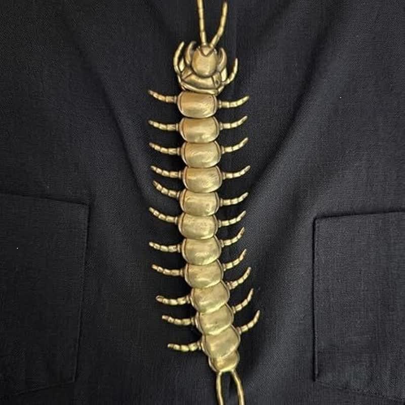 Gotischer, beweglicher Tausendfüßler-Druckknopf für Hemdknöpfe - Gold - image 0