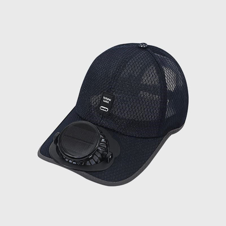 Solarbetriebene USB-Ventilator-Baseballkappe mit atmungsaktivem Mesh-Gewebe zur Kühlung - Marine - Verstellbar (22"-23 5/8") - image 11