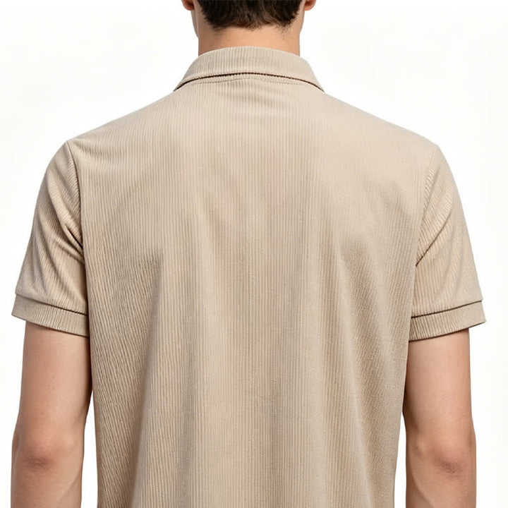 Herren-Arbeitshemd aus Cord, einfarbig, mit zwei Brusttaschen - image 2