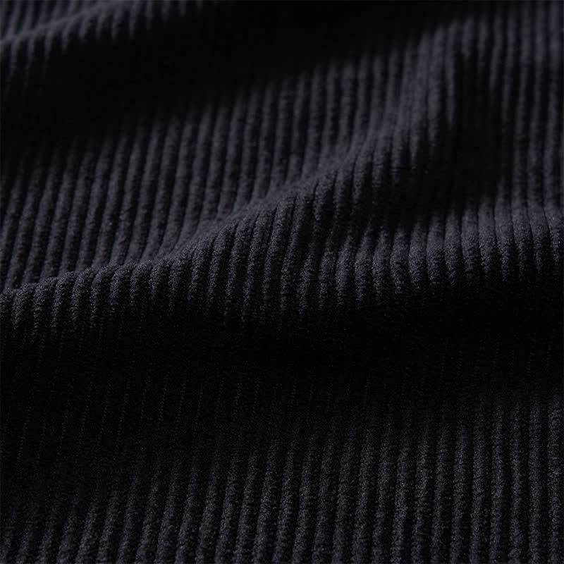 Herren-Cordhemd mit urbanem Paisley-Besatz und Schnürung - image 6