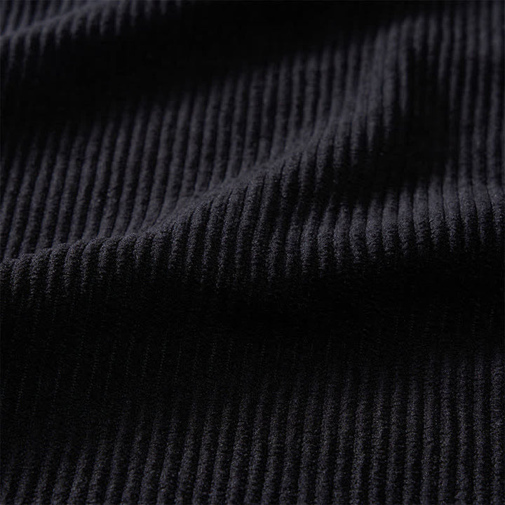 Herren-Cordhemd mit urbanem Paisley-Besatz und Schnürung - image 6