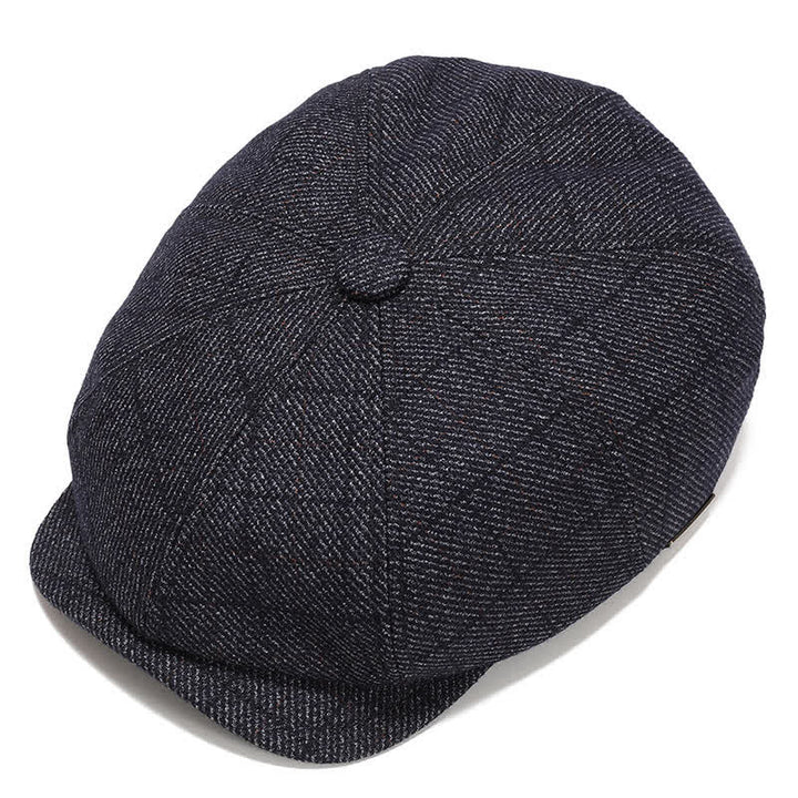 Klassische Schiebermütze mit Ohrenschutz Barett - Blau Schwarz - Verstellbar (ca. 22"-23 5/8") - image 13