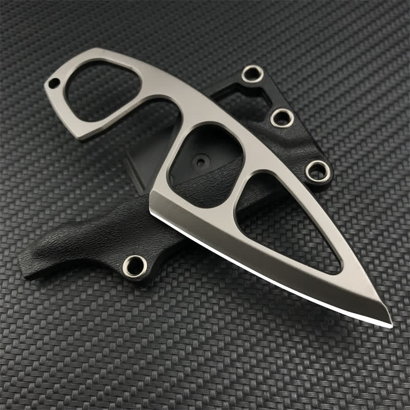 Ultraleichtes Skelett-Design-Messer, EDC-Werkzeug mit Scheide - Grau - image 0