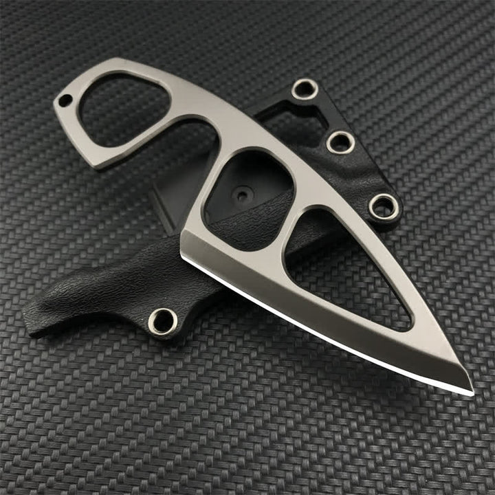 Ultraleichtes Skelett-Design-Messer, EDC-Werkzeug mit Scheide - Grau - image 0