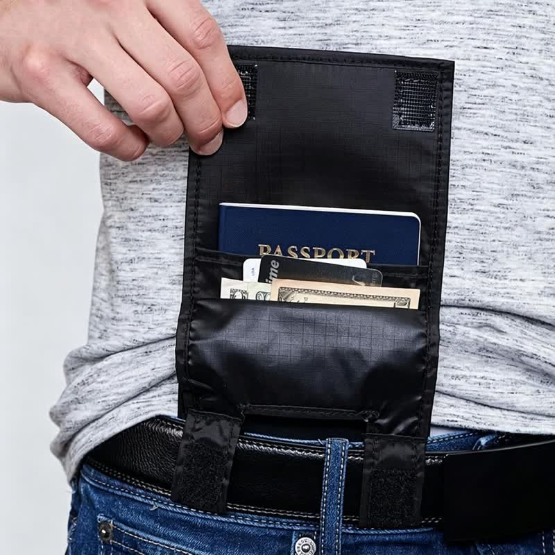 Versteckte, diebstahlsichere Reise-Bauchtasche für Reisepass und Geld - image 0