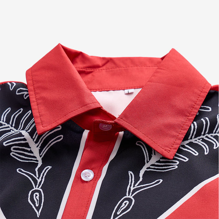 Herren-Kurzarmhemd im Westernstil mit Print und Knöpfen - image 7
