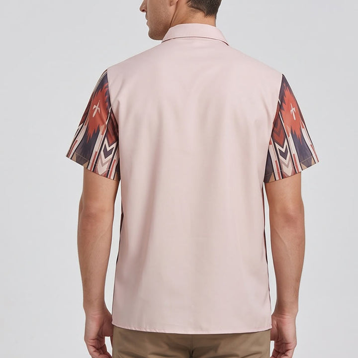 Herren-Freizeithemd mit Vintage-Cowboy-Rodeo-Print und kurzen Ärmeln - image 3