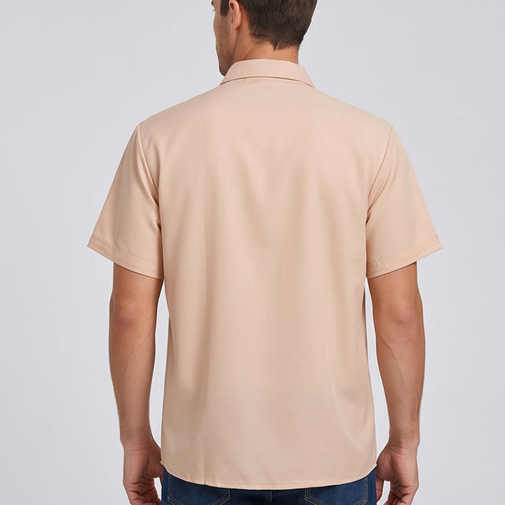 Herren-Freizeithemd mit Vintage-Lasso-Cowboy-Print und kurzen Ärmeln - image 3