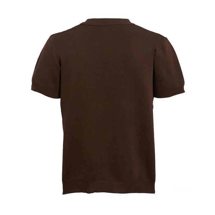 Poloshirt mit Hahnentrittmuster für Herren, kurzärmelig - image 11