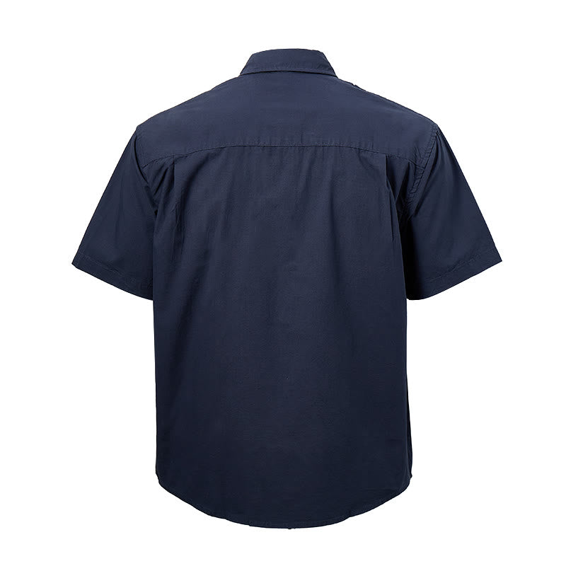 Streetwear Kurzarmhemd mit Wolkenstickerei - image 16
