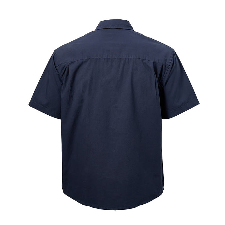 Streetwear Kurzarmhemd mit Wolkenstickerei - image 16