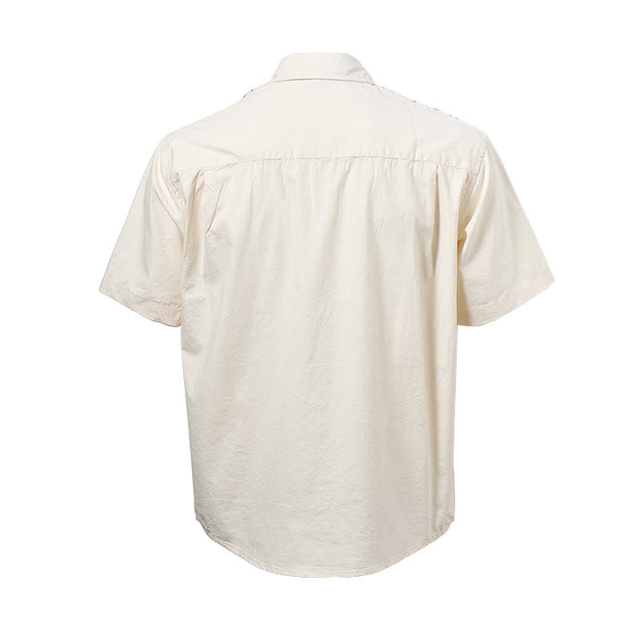 Streetwear Kurzarmhemd mit Wolkenstickerei - image 18