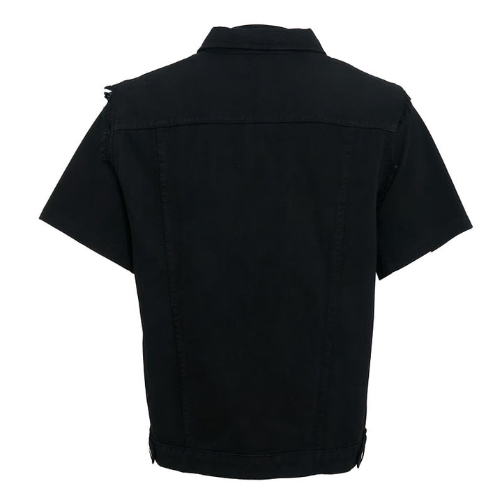 Ärmellose, zerrissene Jeansweste für Herren im Used-Look - image 6